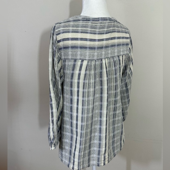 Knox Rose sz sm a textured smock style shirt Boho look - Picture 12 of 15